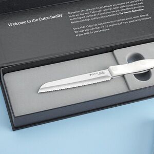 Cutco Santoku Trimmer Utility Kitchen Knife Gift Box Pearl White Model 3